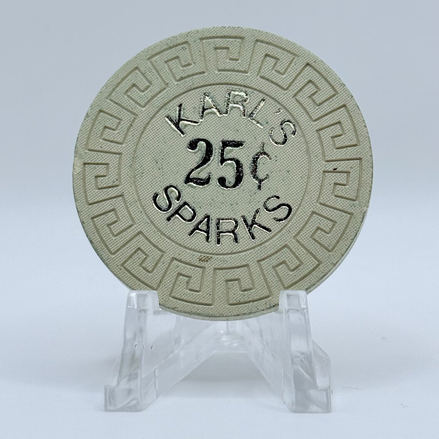 Silver Club (Karl's) Sparks Nevada 1963 $0.25 Casino Chip N5794