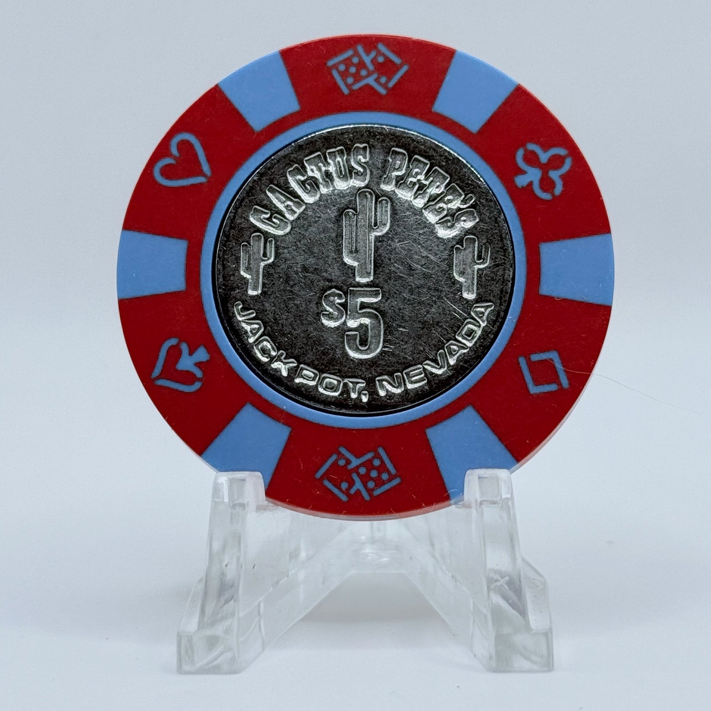 Cactus Pete's Resort Casino Jackpot Nevada $5 Casino Chip N0872.S