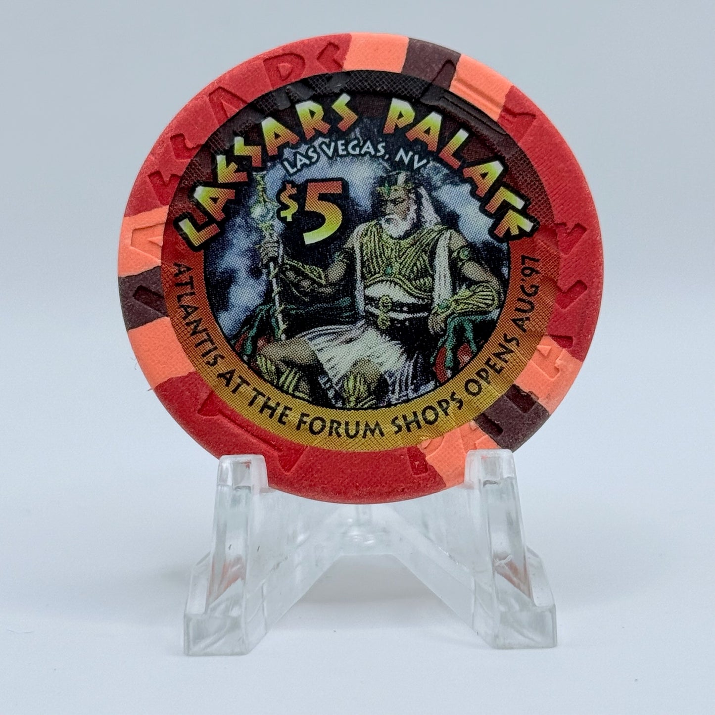 Caesars Palace Las Vegas Nevada 1997 LE $5 Casino Chip N9404
