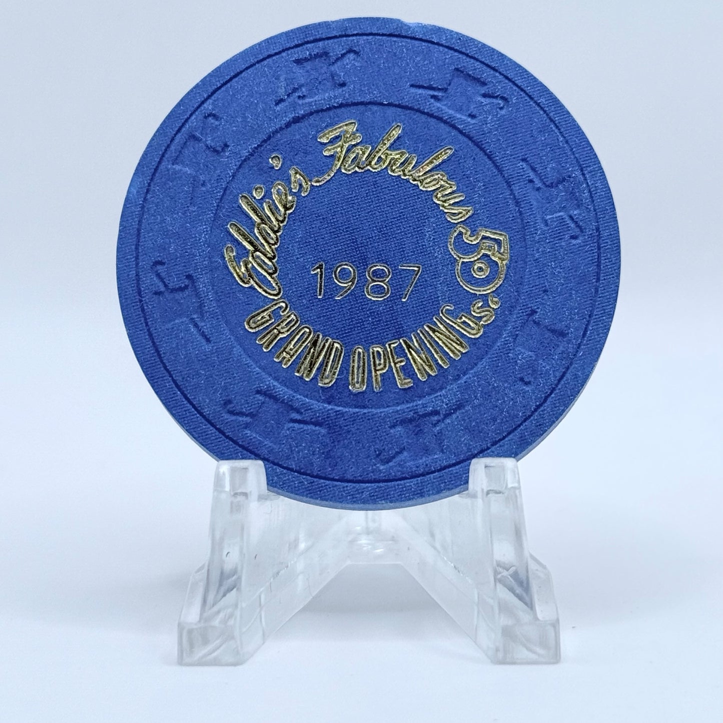Eddie's Fabulous 50's Reno Nevada 1987 LE Casino Chip N3479