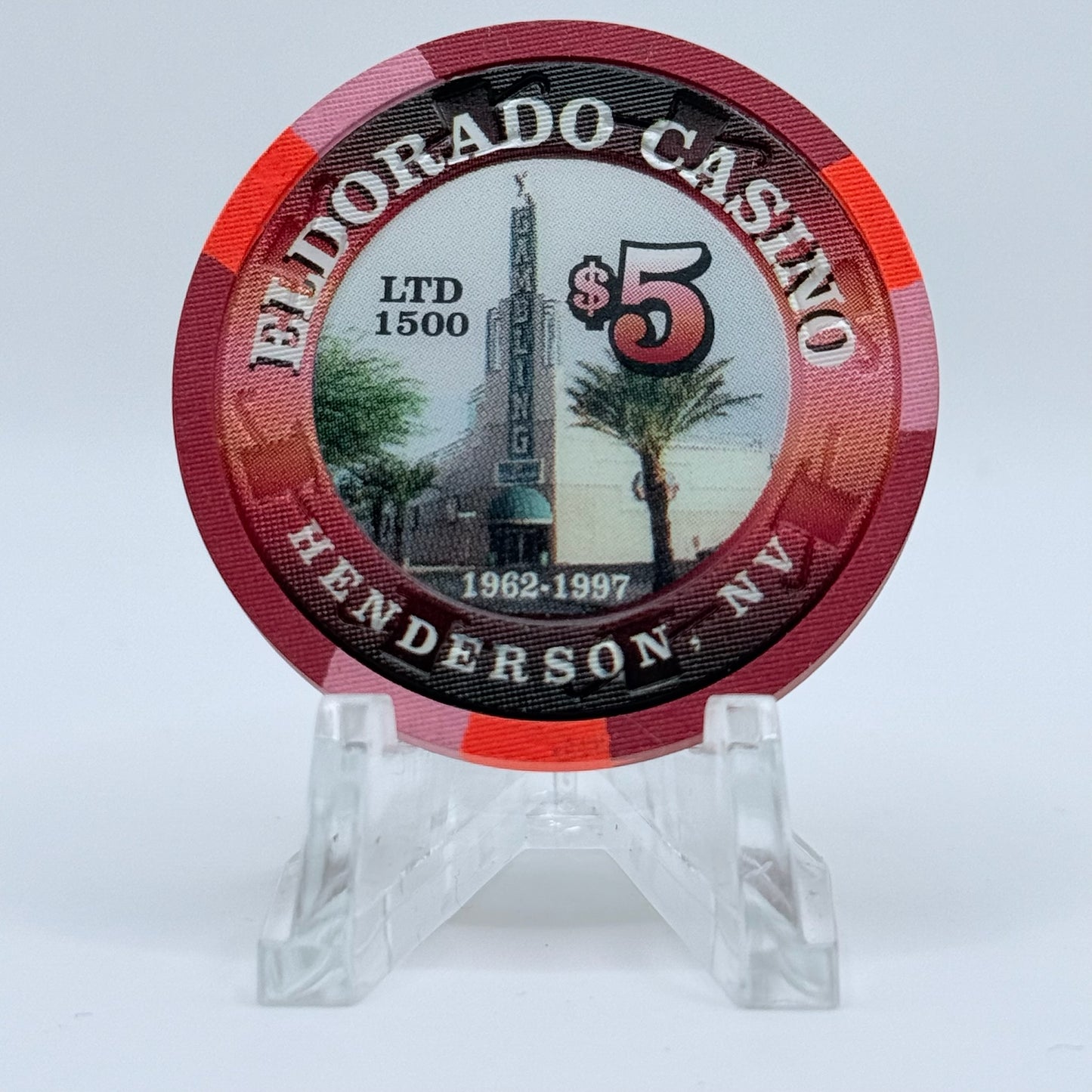 Eldorado Henderson Nevada 1997 '35 Great Years' LE $5 Casino Chip N9592