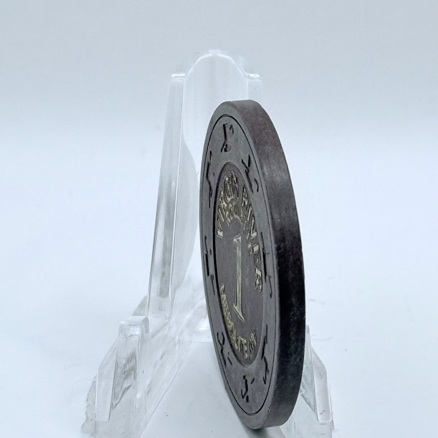 Virgin River Mesquite Nevada 1990 Series 1 Roulette Casino Chip E8870