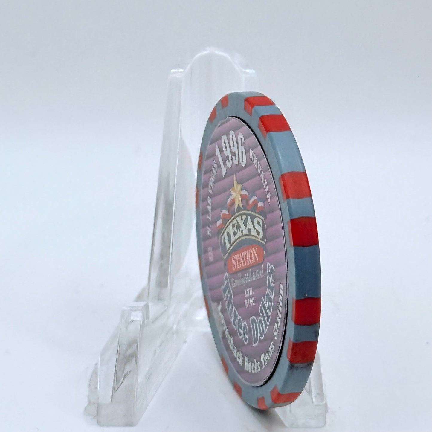 Texas Station N. Las Vegas Nevada 2006 LE $3 Casino Chip E2772