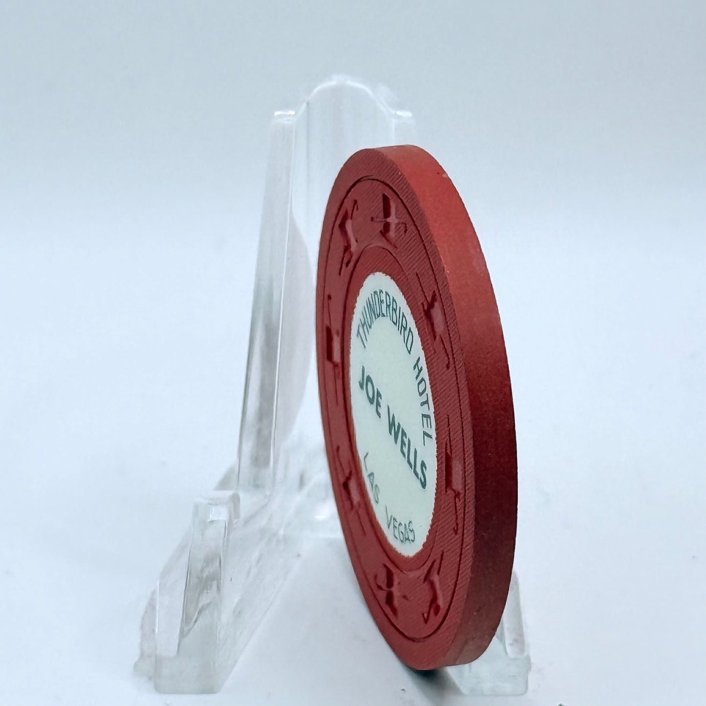 Thunderbird Hotel Las Vegas Nevada 1962 'Joe Wells' $1 Casino Chip N3909