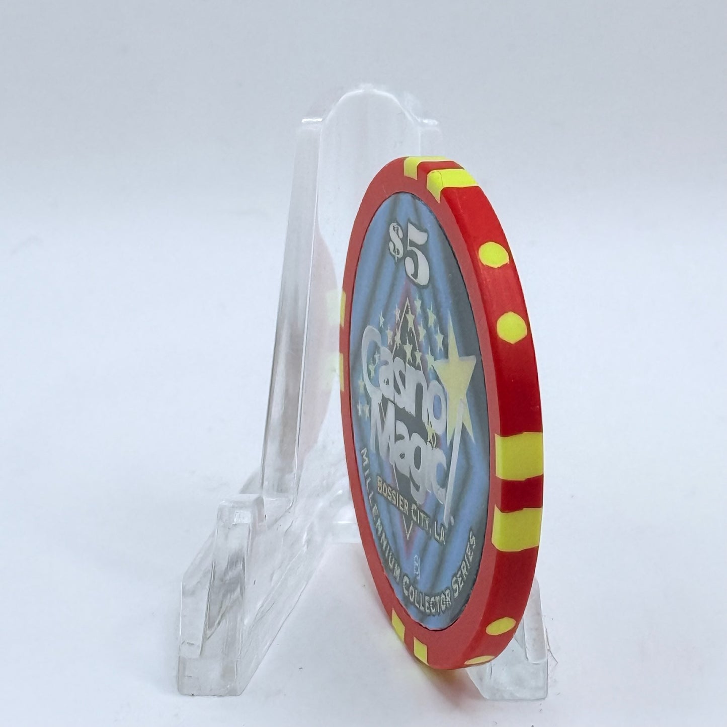 Casino Magic Bossier City Louisiana 'Millennium Series' LE $5 Casino Chip