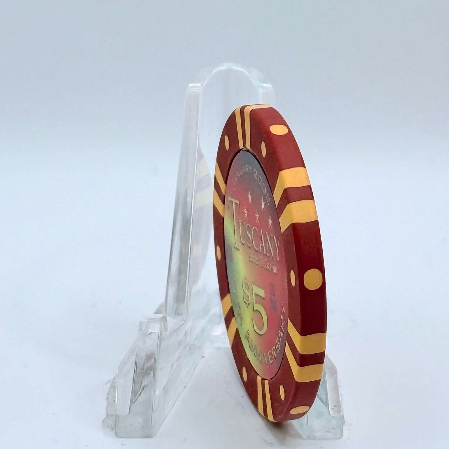 Tuscany Las Vegas Nevada 2008 '5th Anniversary' LE $5 Casino Chip E8401