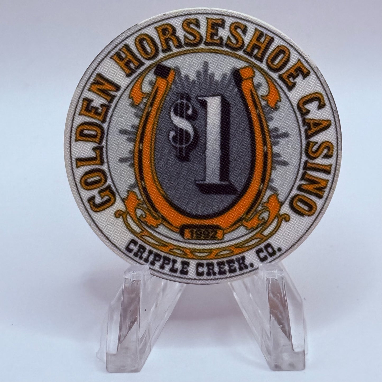 Golden Horseshoe Cripple Creek Colorado 1992 Series 1 $1 Casino Chip