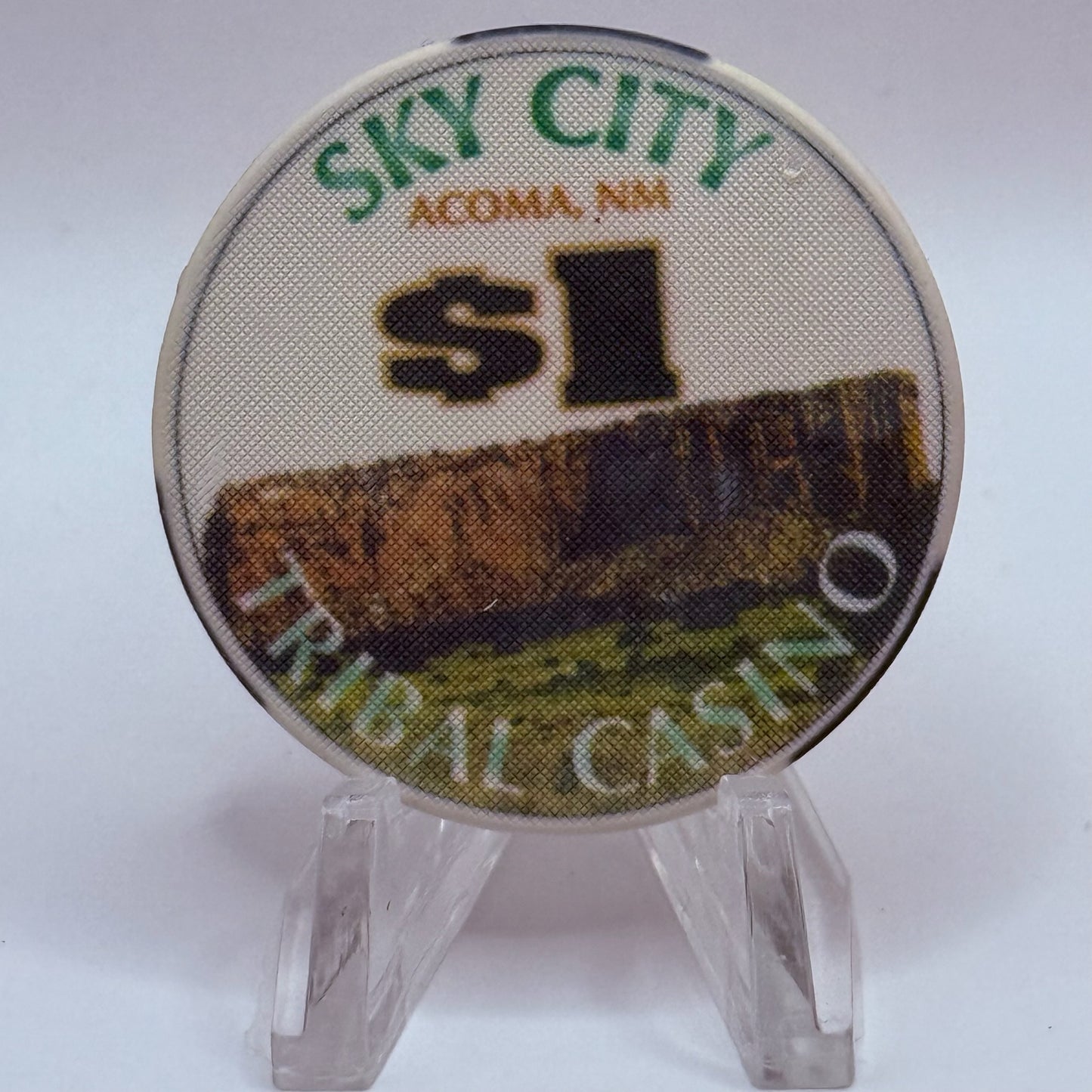 Sky City Casino Acoma New Mexico 1995 $1 Casino Chip