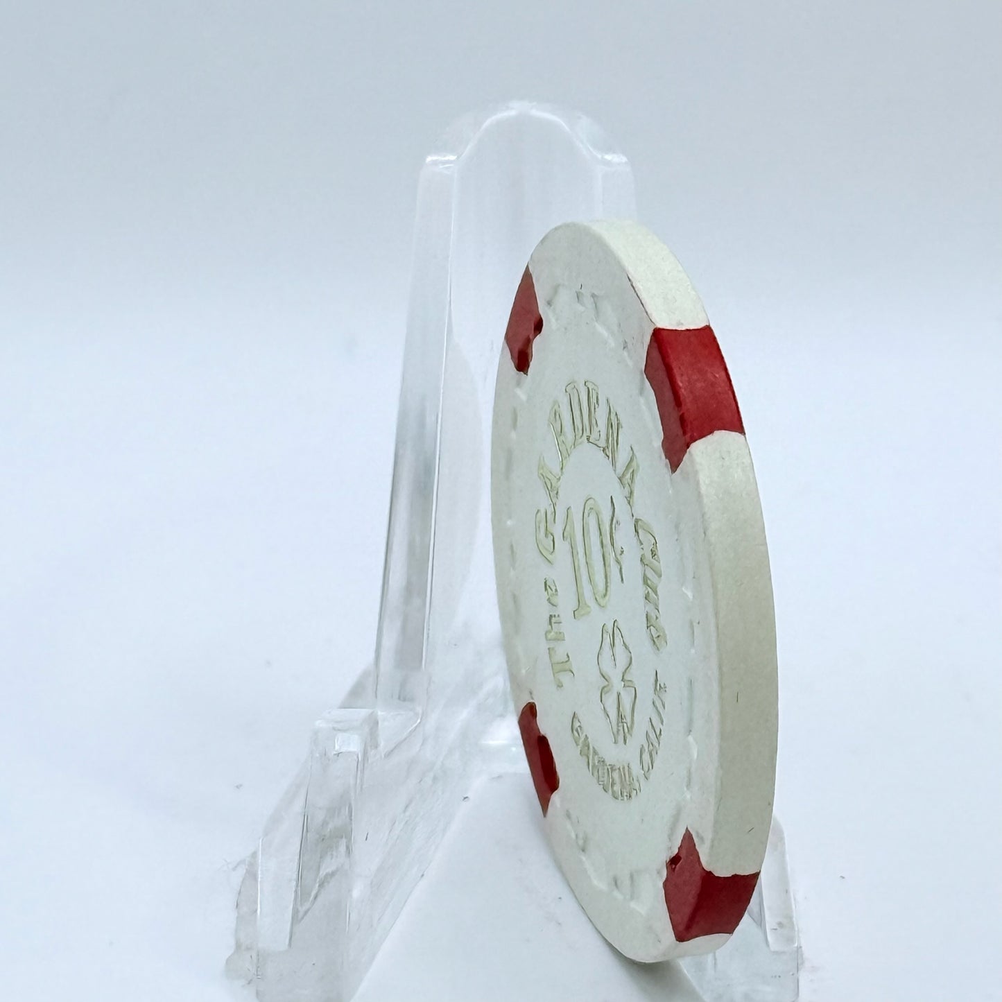 The Gardena Club Gardena California 1970 $0.10 Casino Chip