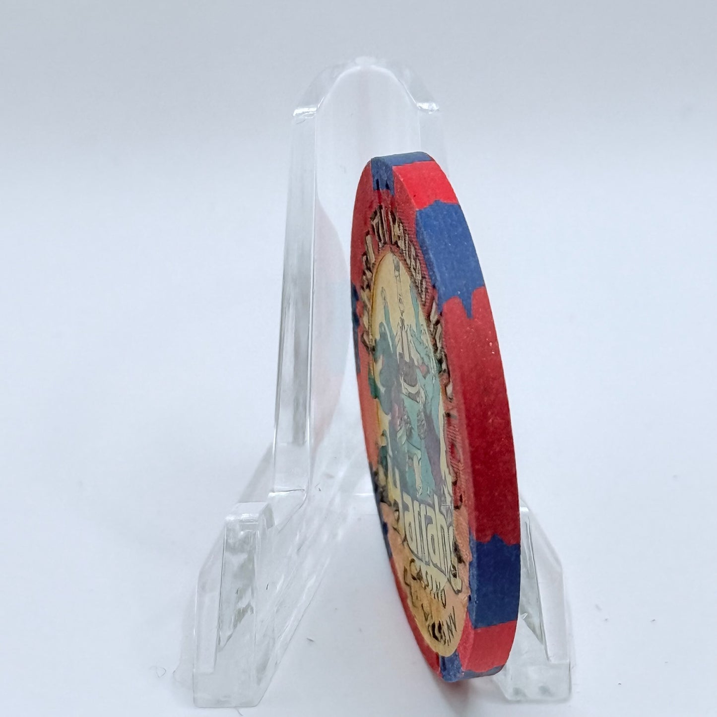 Harrah's Las Vegas Nevada 1996 'I Kicked the Dealer's Butt' LE $5 Casino Chip N4727