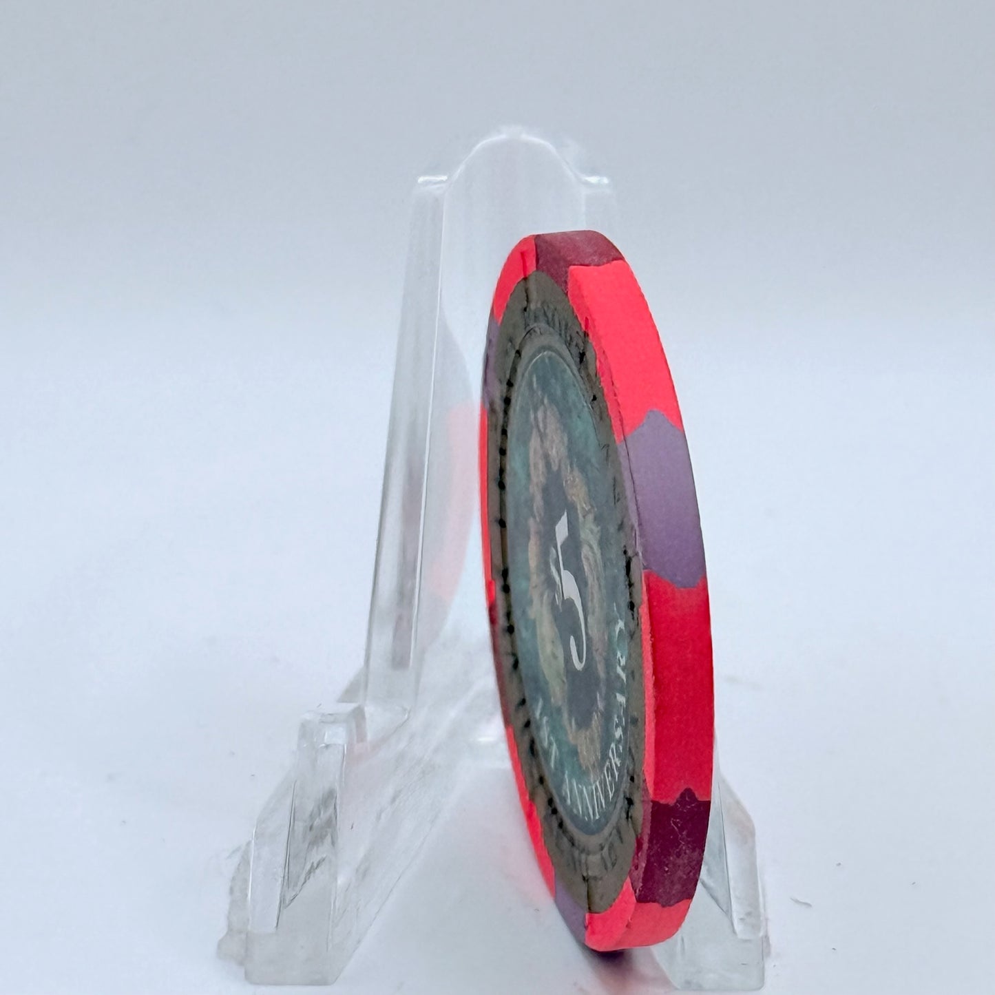 Silver Legacy Reno Nevada 1996 '1st Anniversary- Kenny Rogers - Collector Series #1' LE $5 Casino Chip N9095