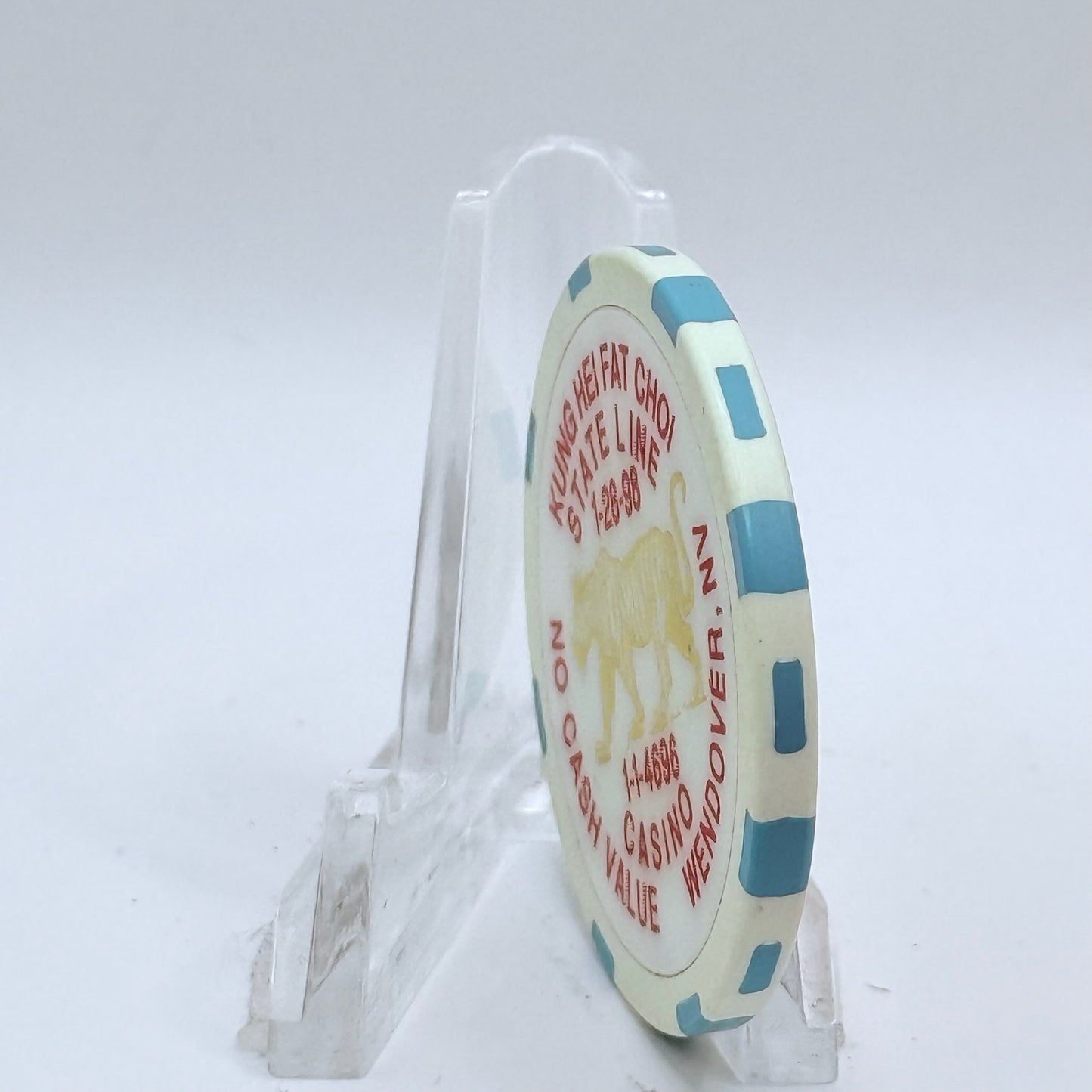 State Line Casino Wendover Nevada 1998 'Year Of The Tiger' LE Casino Chip V1587