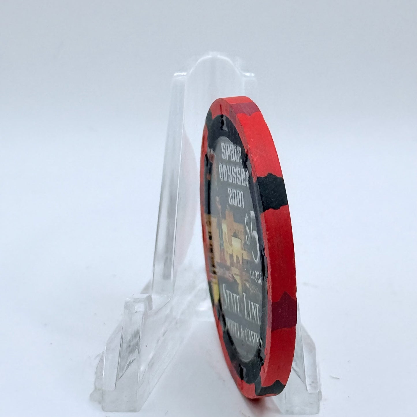 State Line Casino Wendover Nevada 2001 'Space Odyssey' LE $5 Casino Chip V7331