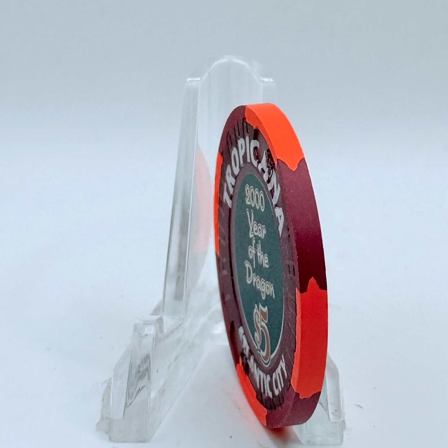 Tropicana Atlantic City New Jersey 2000 'Year Of The Dragon' LE $5 Casino Chip