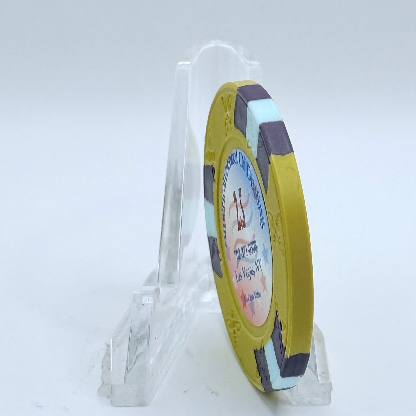 American School of Dealing Las Vegas Nevada 2008 'Grand Opening' 2.50 NCV Casino Chip D0477