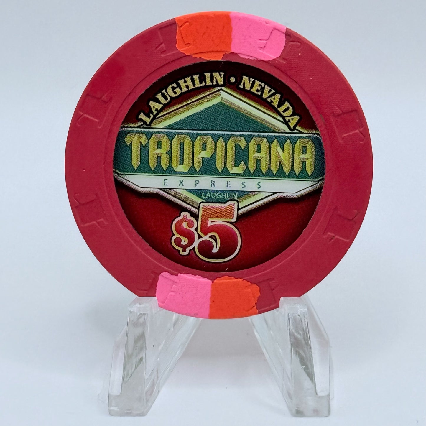 Tropicana Express Laughlin Nevada 2007 $5 Casino Chip E6452