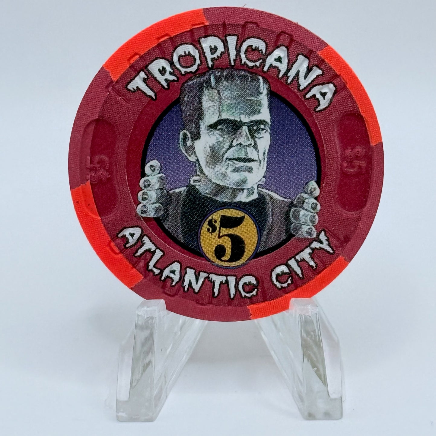 Tropicana Atlantic City New Jersey 1996 'Halloween' LE $5 Casino Chip