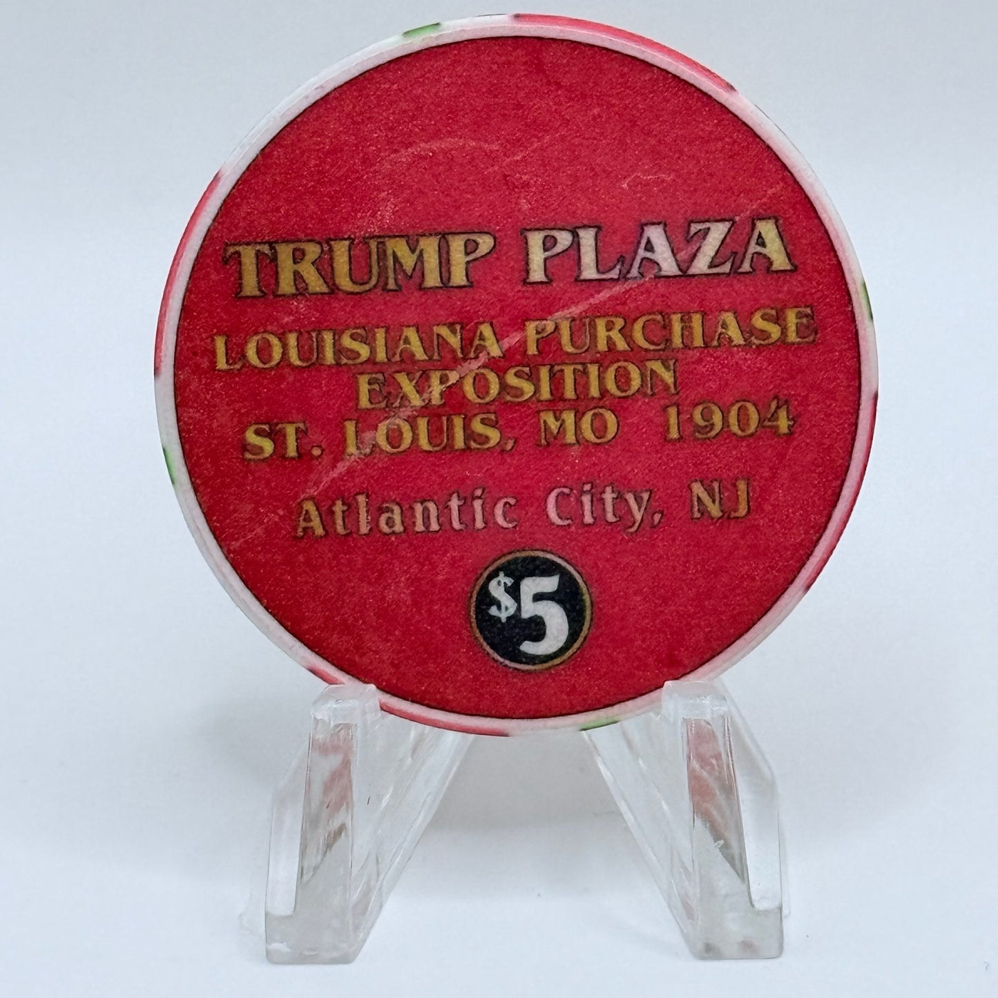 Trump Plaza Atlantic City New Jersey LE $5 Casino Chip