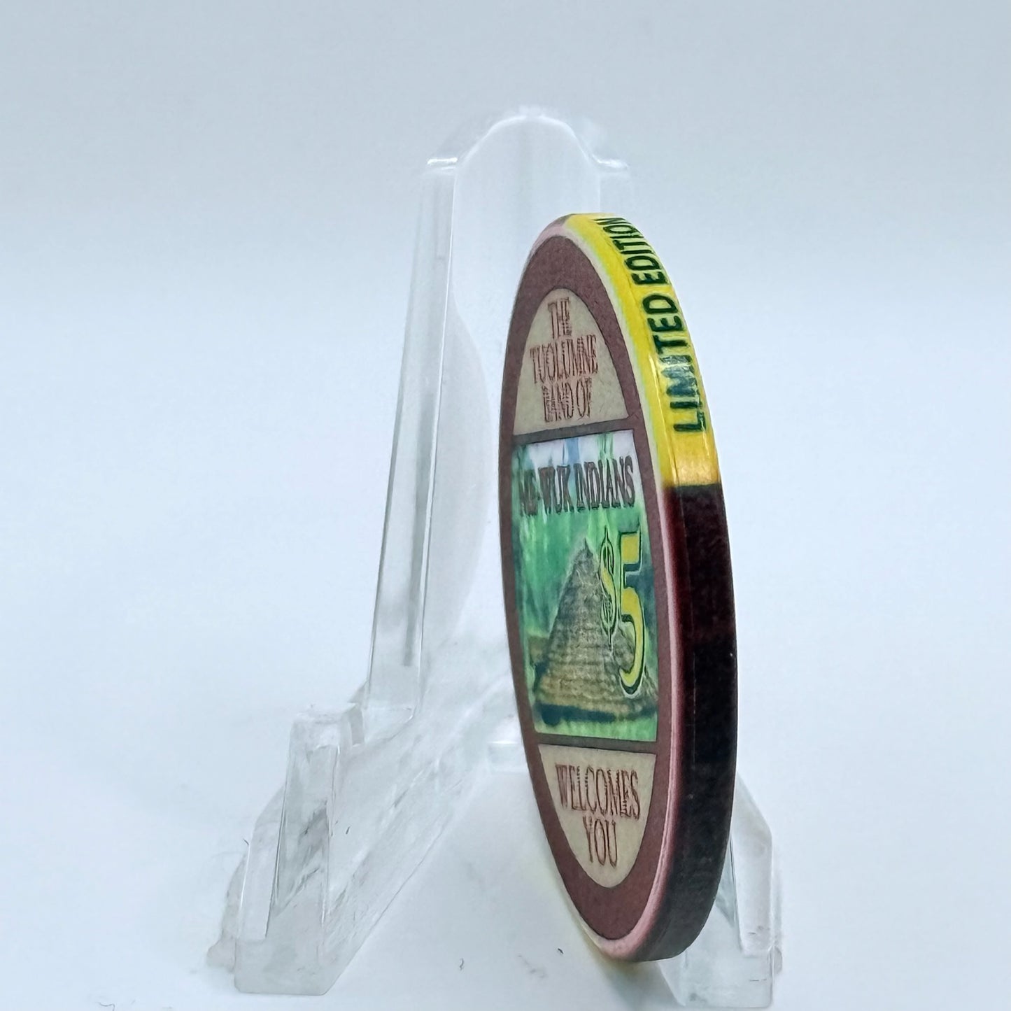 Black Oak Casino & Resort Tuolumne California 2005 'Grand Opening' LE $5 Casino Chip