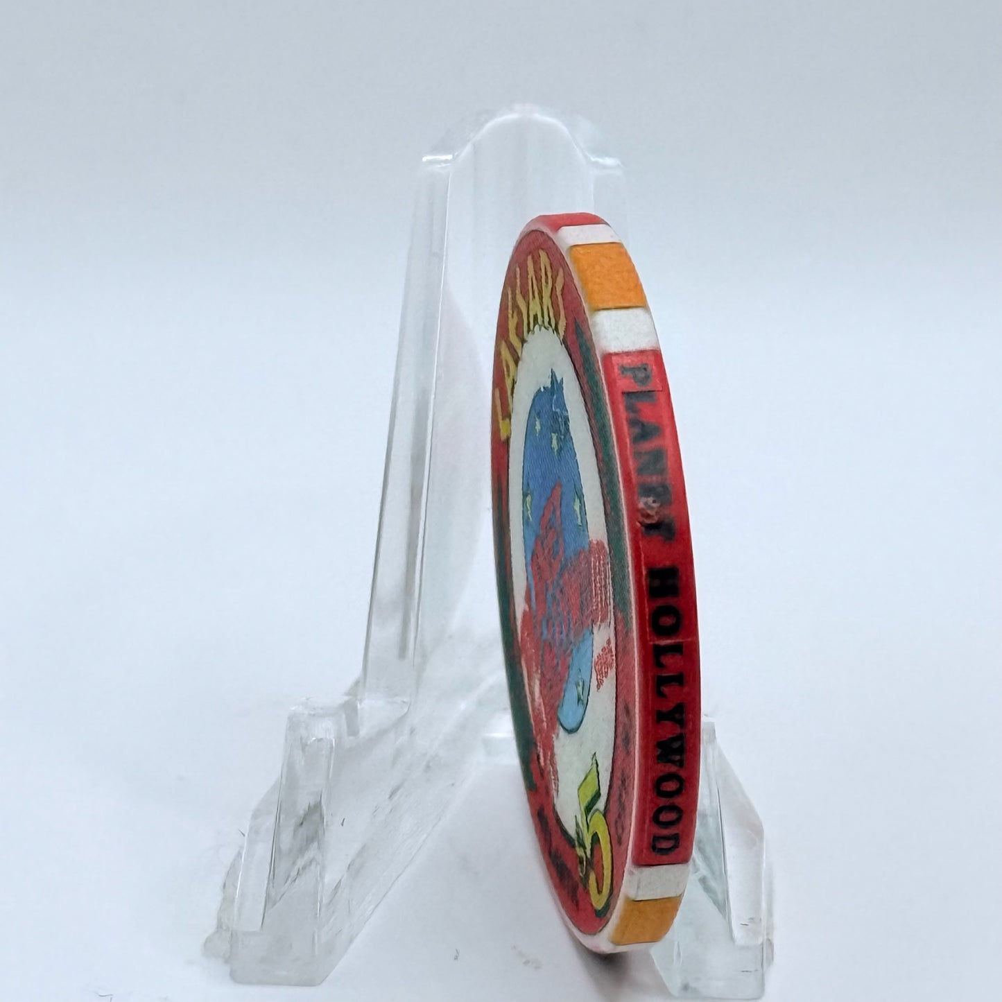 Caesars Atlantic City New Jersey 1995 'Planet Hollywood - Grand Opening' LE $5 Casino Chip