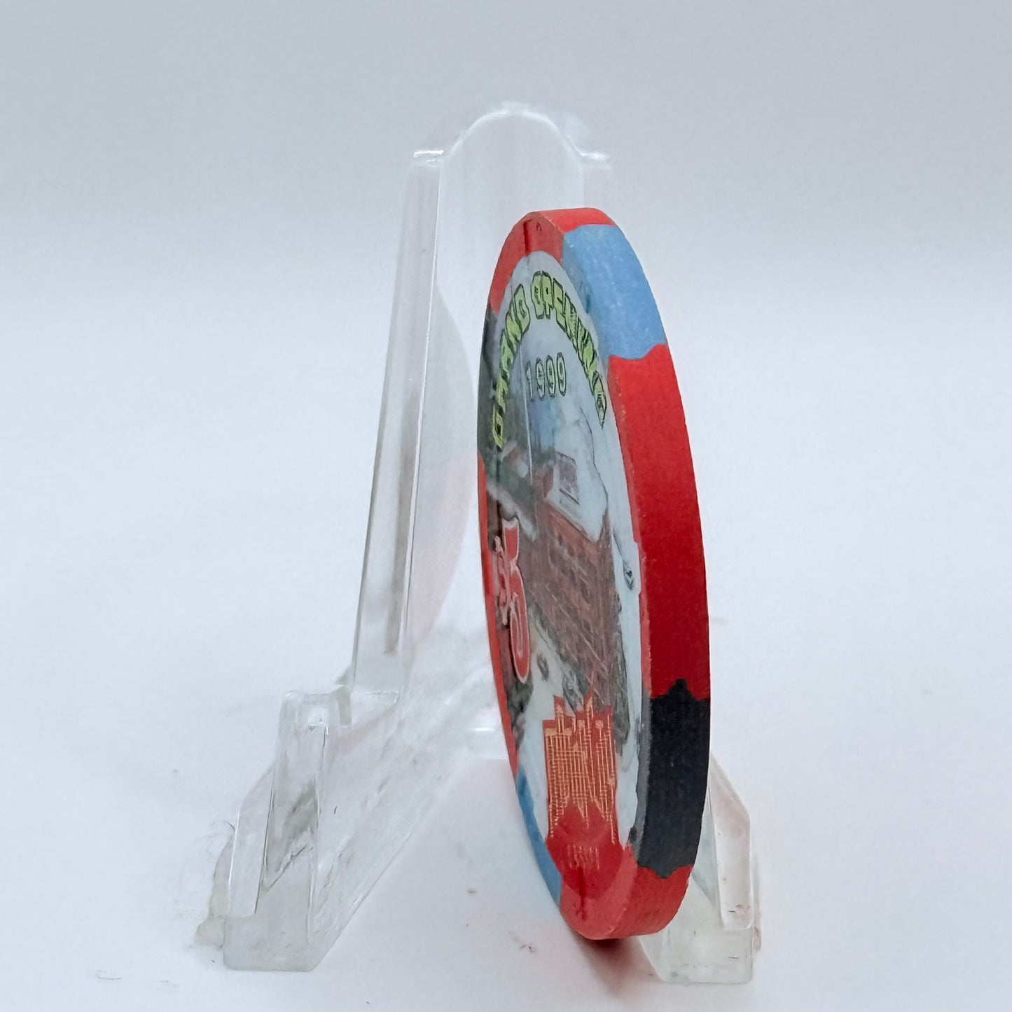 Motor City Casino Detroit Michigan 1999 'Grand Opening' LE $5 Casino Chip