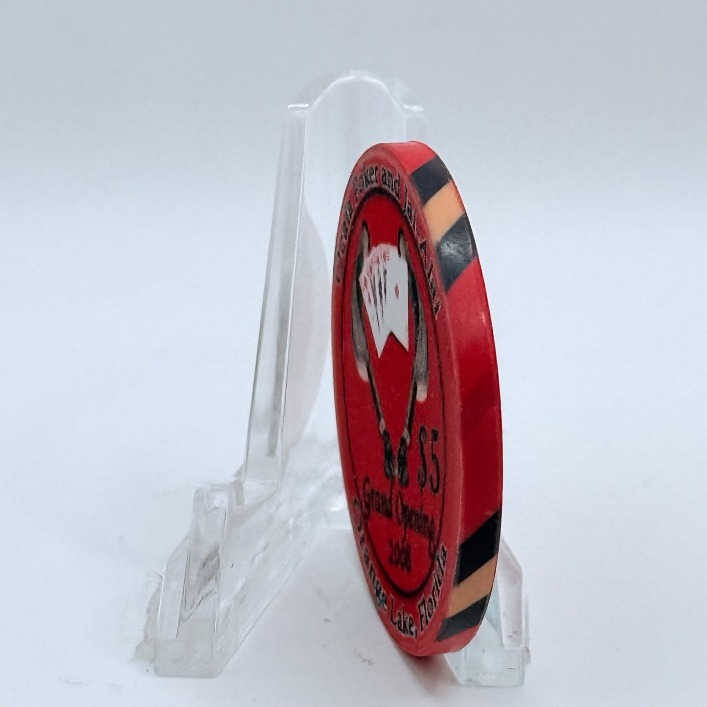 Ocala Poker & Jai-Alai Reddick Florida 2008 'Grand Opening' LE $5 Casino Chip