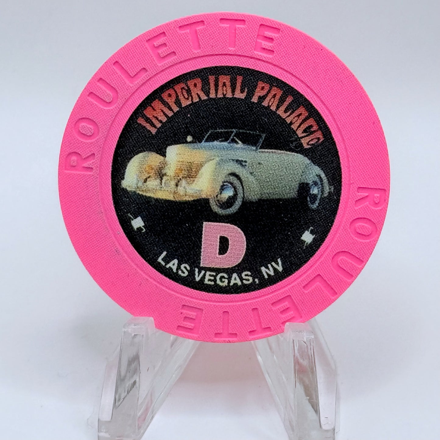 Imperial Palace Las Vegas Nevada 2003 Series 204 Pink Roulette Casino Chip