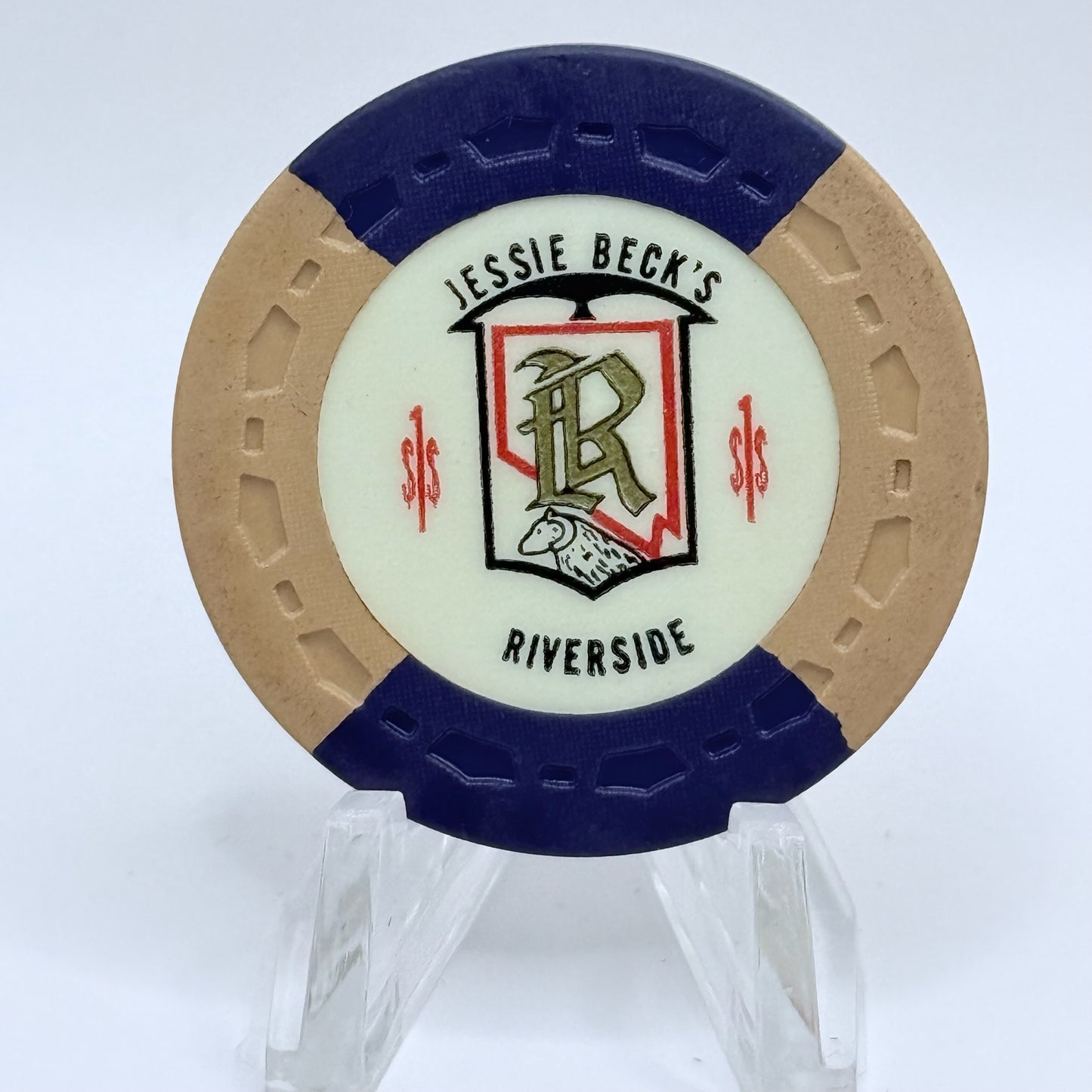 Jessie Beck's Riverside Hotel Reno Nevada 1971 $1 Casino Chip N5505