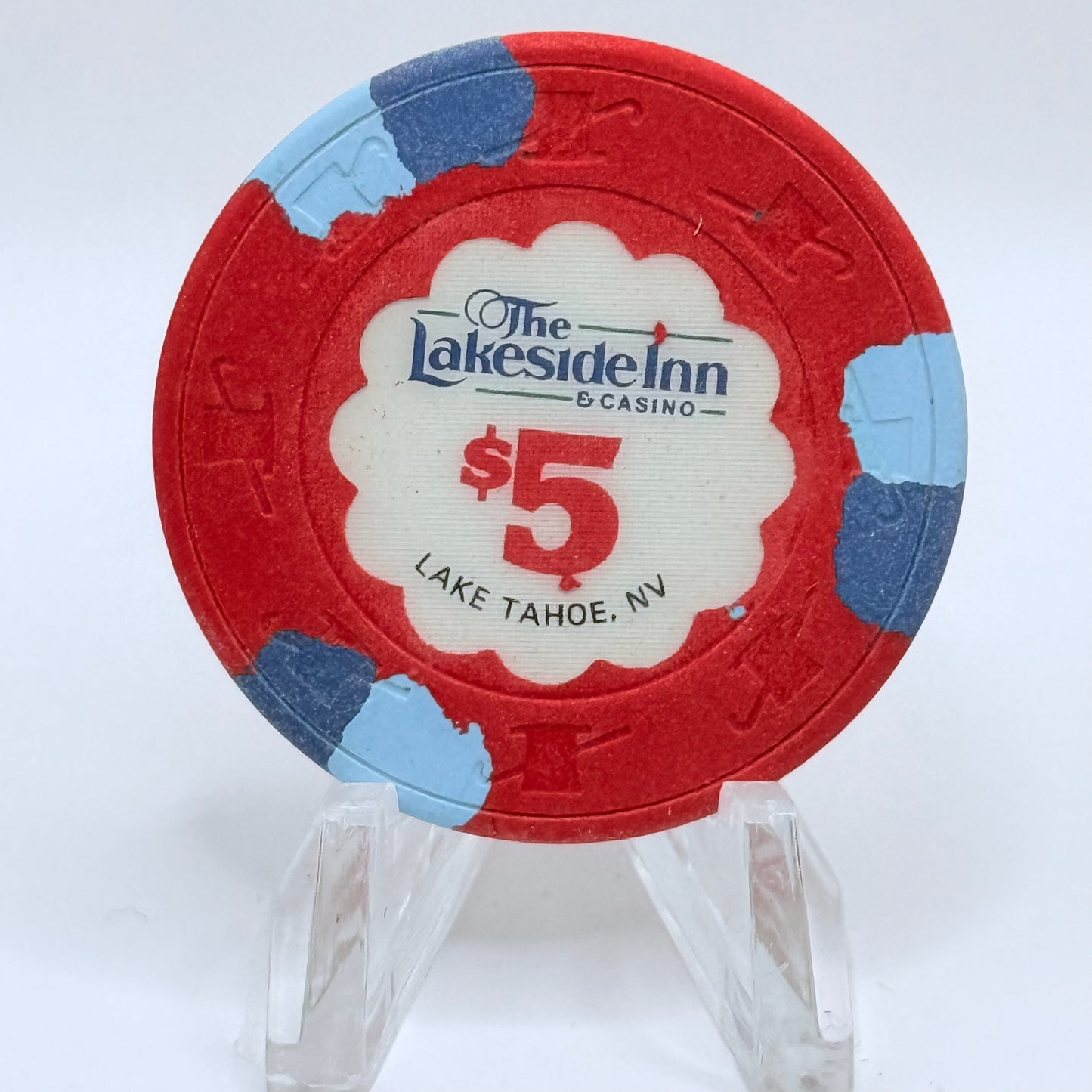 Lakeside Inn Lake Tahoe Nevada 1989 $5 Casino Chip N5212