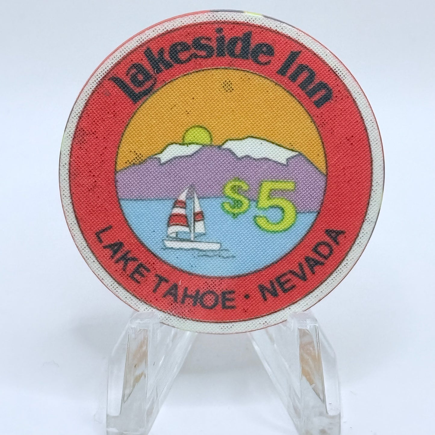 Lakeside Inn Lake Tahoe Nevada 1991 $5 Casino Chip N5211