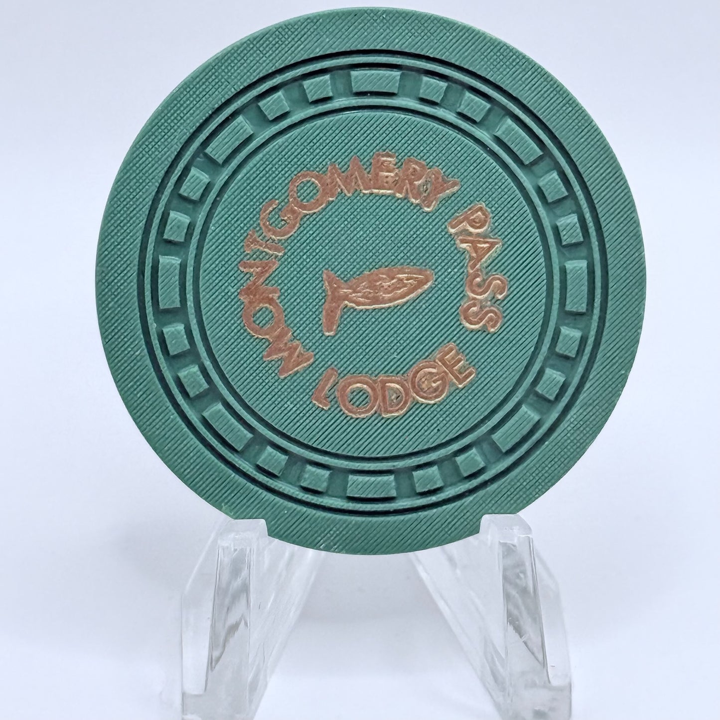 Montgomery Pass Lodge Montgomery Pass Nevada 1953 Series 1 Roulette Casino Chip N3275