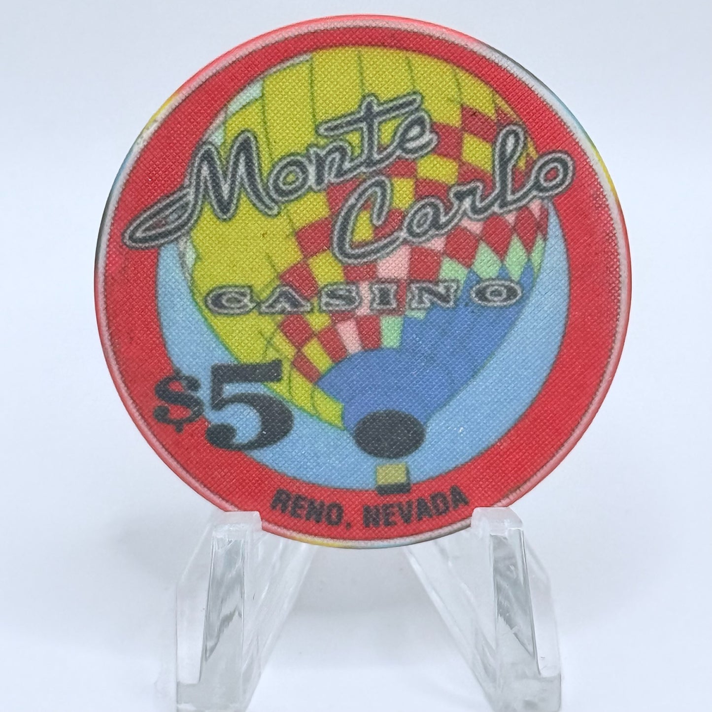 Monte Carlo Reno Nevada 1993 'Reno Air Racing' LE $5 Casino Chip N0626