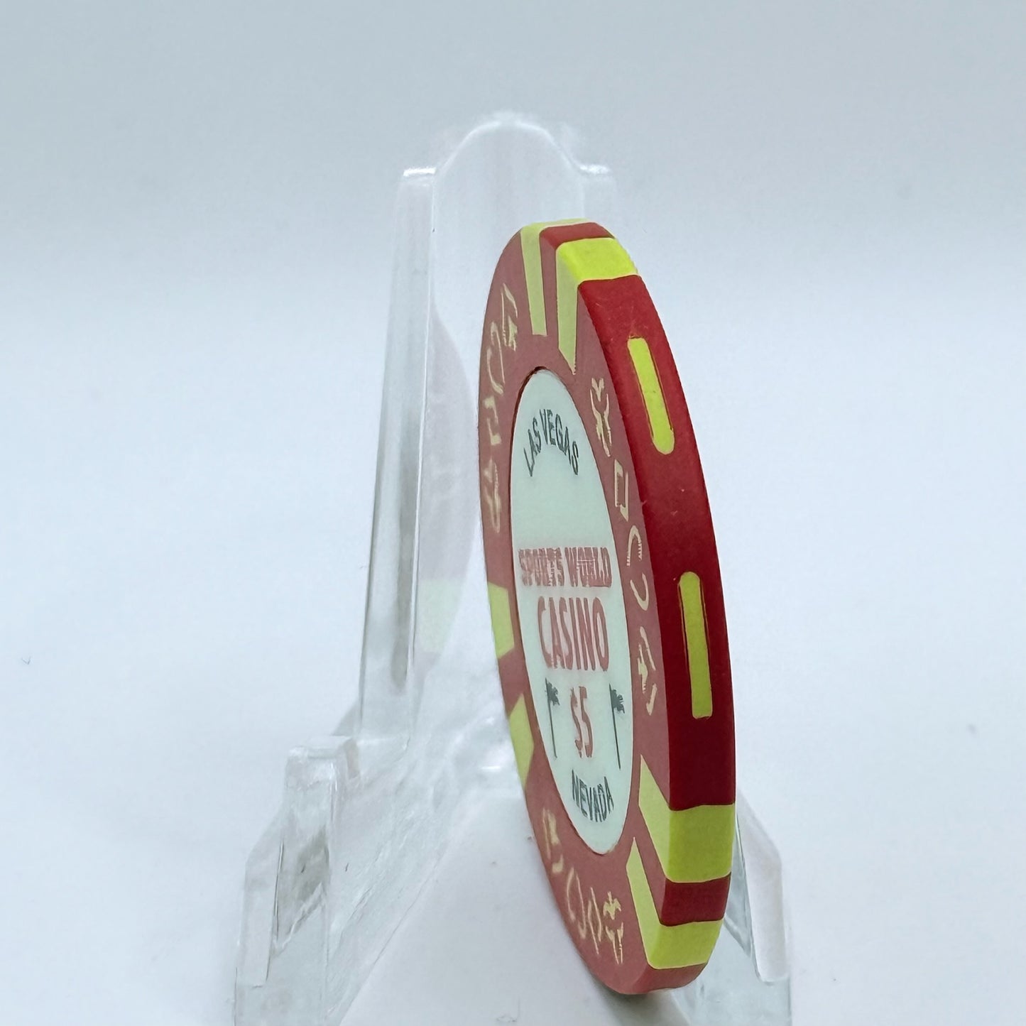 Sports World Casino Las Vegas Nevada 1998 $5 Casino Chip V3443