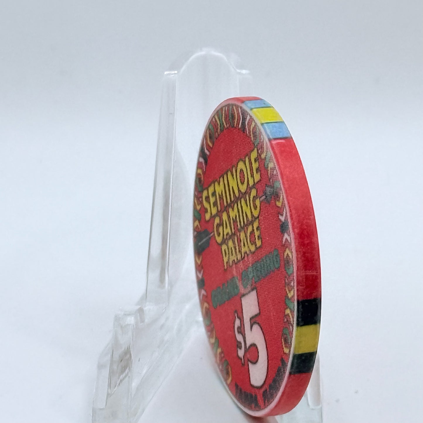 Seminole Gaming Palace Tampa Florida 1992 'Grand Opening' LE $5 Casino Chip