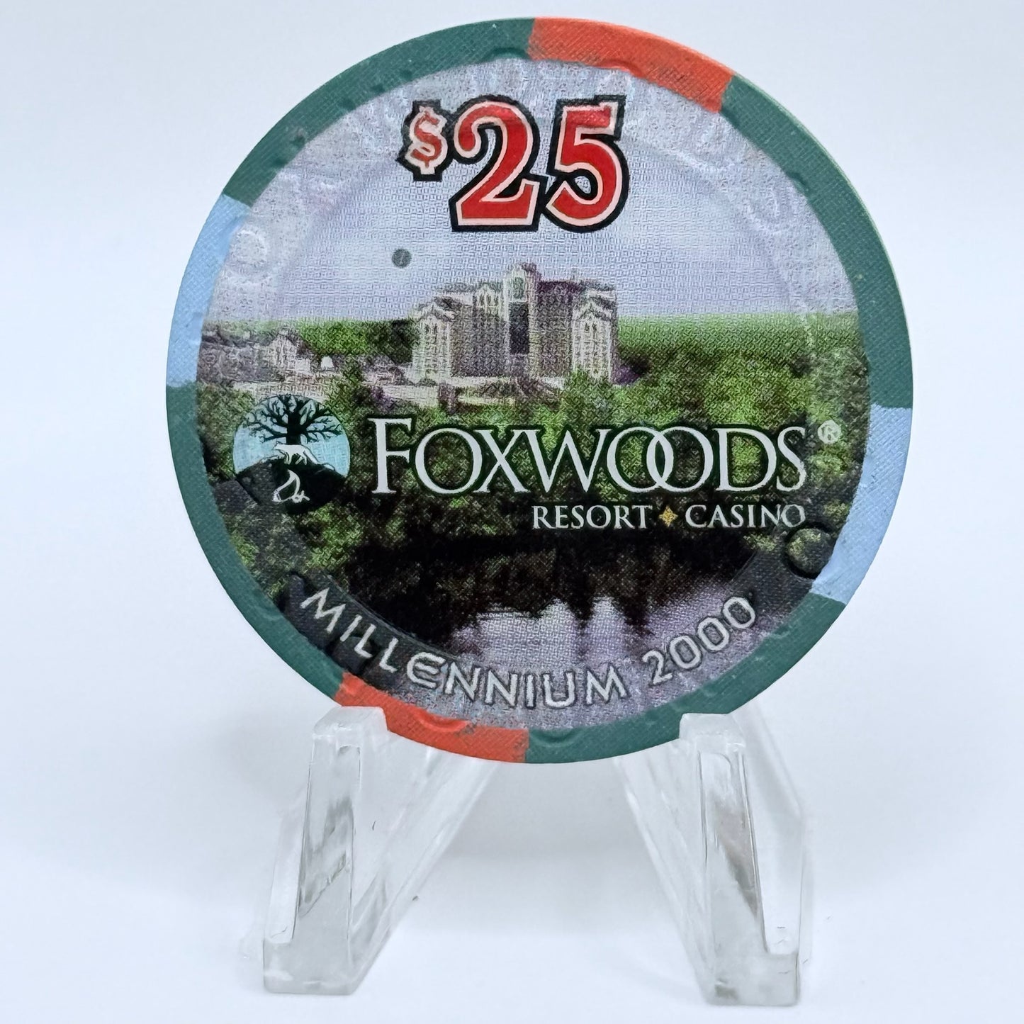 Foxwoods Ledyard Connecticut 2000 'Millennium Barry Manilow' LE $25 Casino Chip
