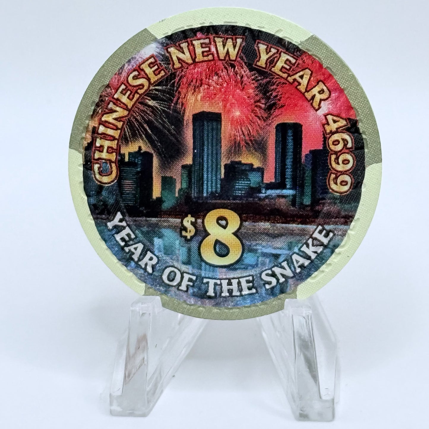 Four Queens Las Vegas Nevada 2011 'Chinese New Year' LE $8 Casino Chip V7427