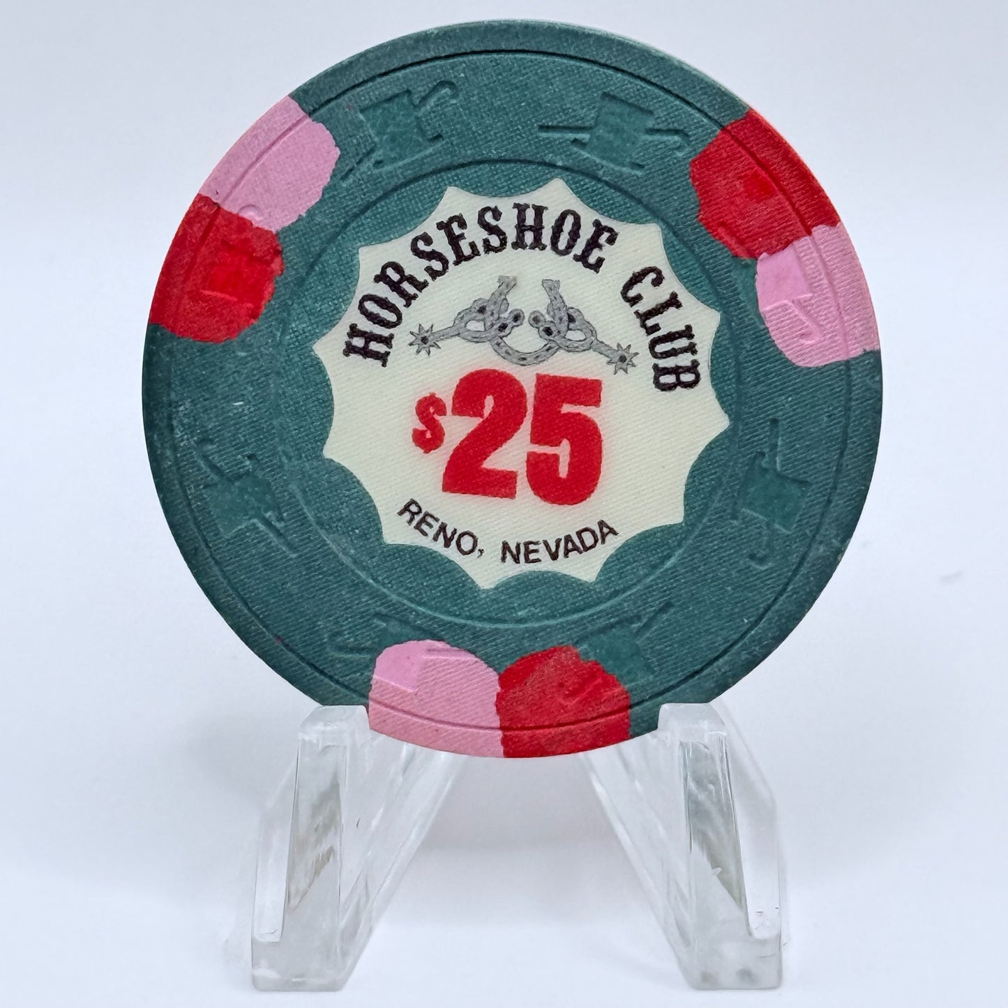 Horseshoe Club Reno Nevada 1977 $25 Casino Chip N5186