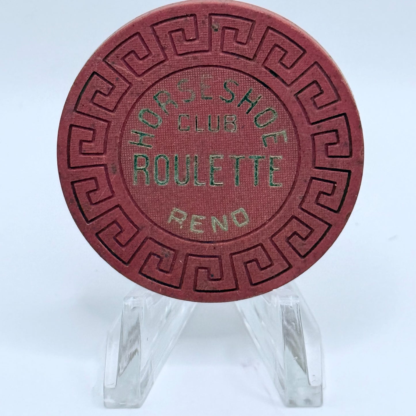 Horseshoe Club Reno Nevada 1970s Series 141 Roulette Casino Chip N5814