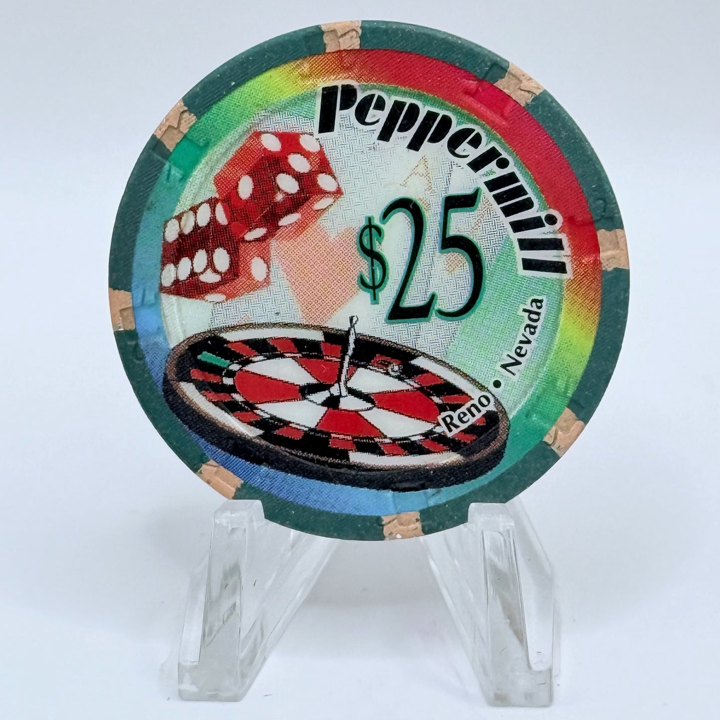 Peppermill Reno Nevada 1995 $25 Casino Chip N2669