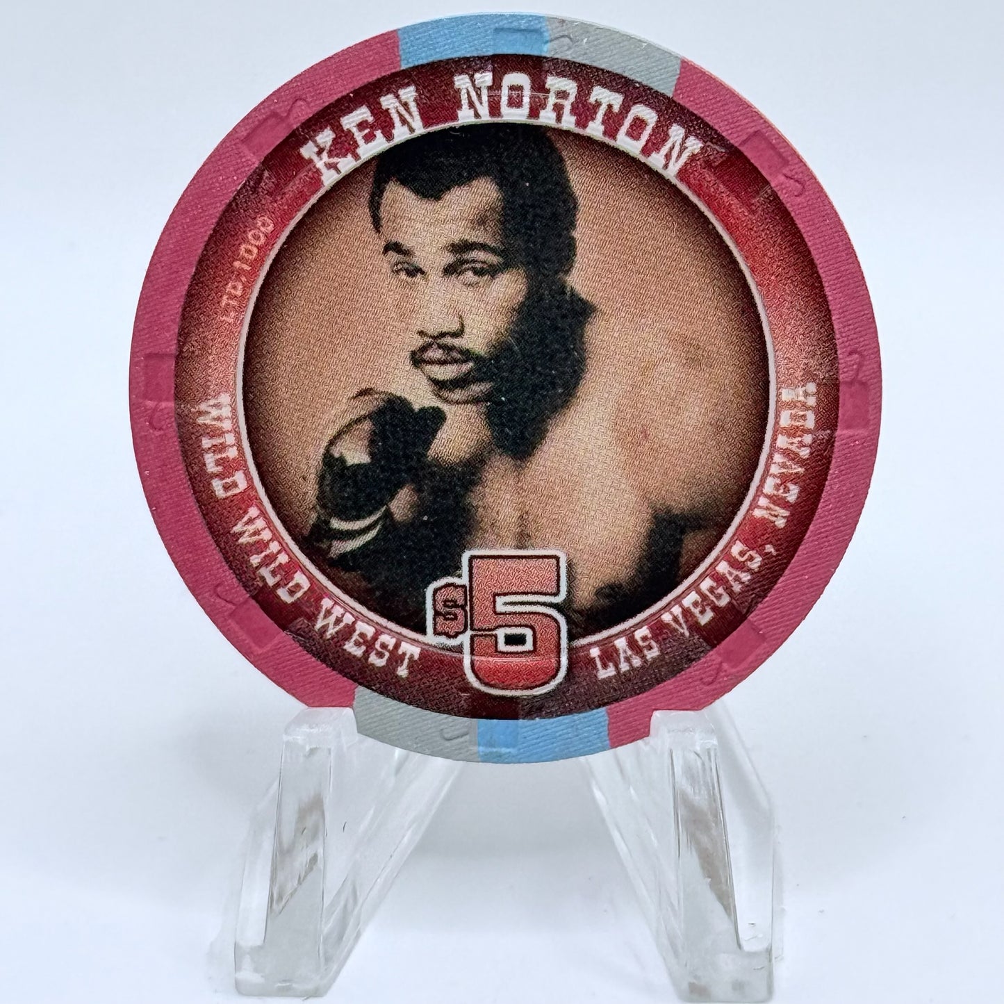 Wild Wild West Las Vegas Nevada 2005 'Ken Norton' LE $5 Casino Chip E4570