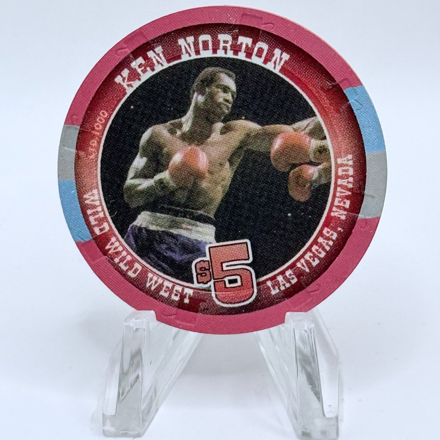 Wild Wild West Las Vegas Nevada 2005 'Ken Norton' LE $5 Casino Chip E4571