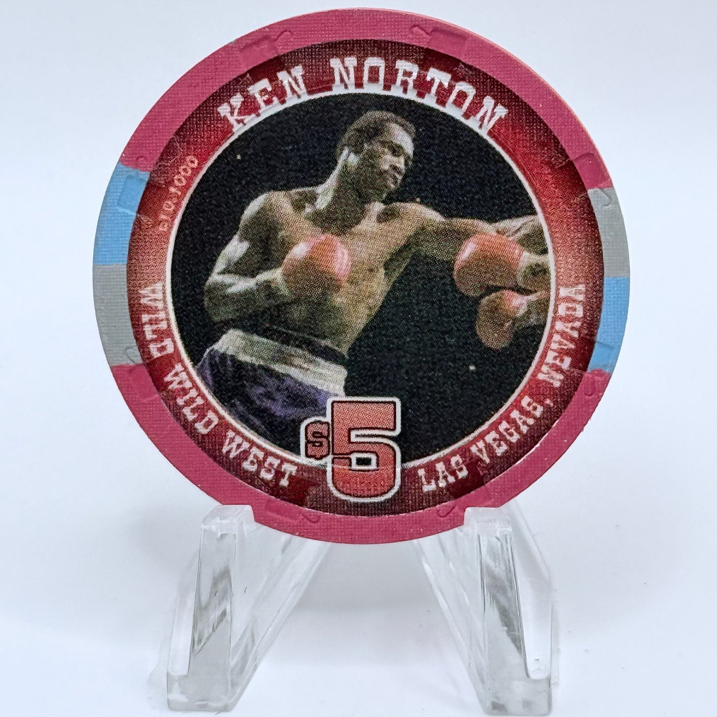 Wild Wild West Las Vegas Nevada 2005 'Ken Norton' LE $5 Casino Chip E4571
