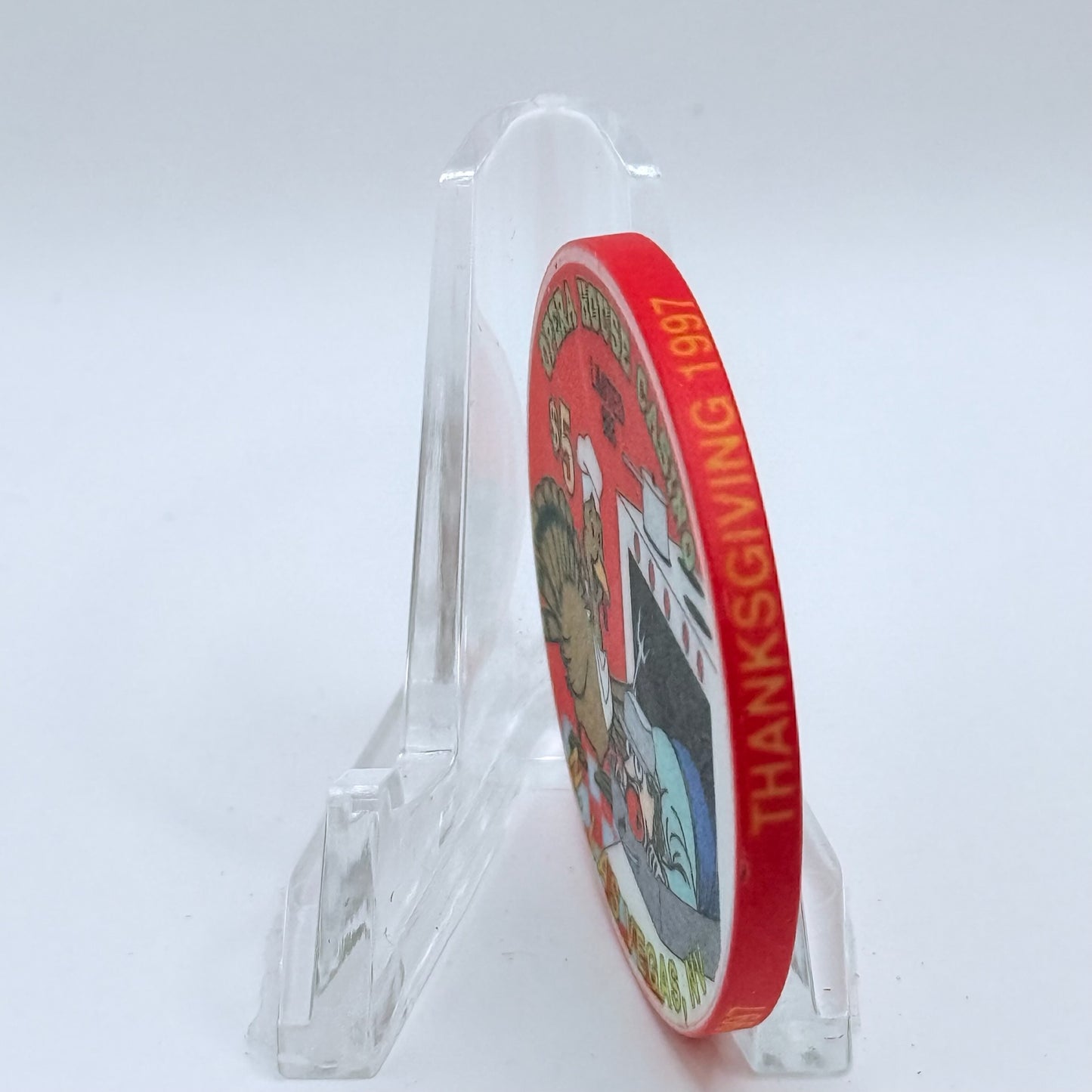 Opera House Casino N. Las Vegas Nevada 1997 'Thanksgiving' LE $5 Casino Chip V1251