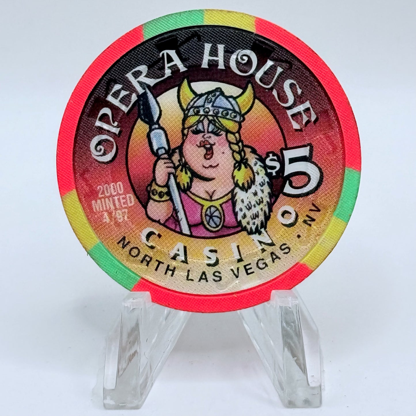 Opera House Casino N. Las Vegas Nevada 1997 LE $5 Casino Chip N8900