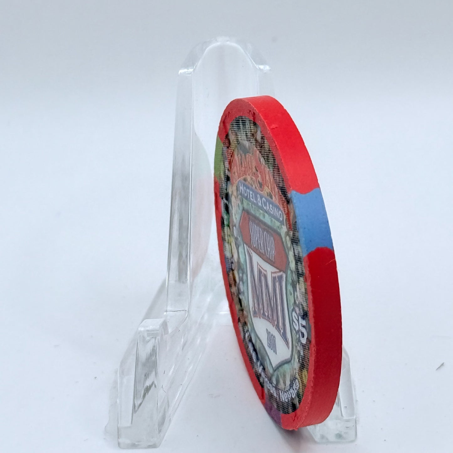 Palace Station Las Vegas Nevada 2001 'Super Chip MMI' LE $5 Casino Chip V7465