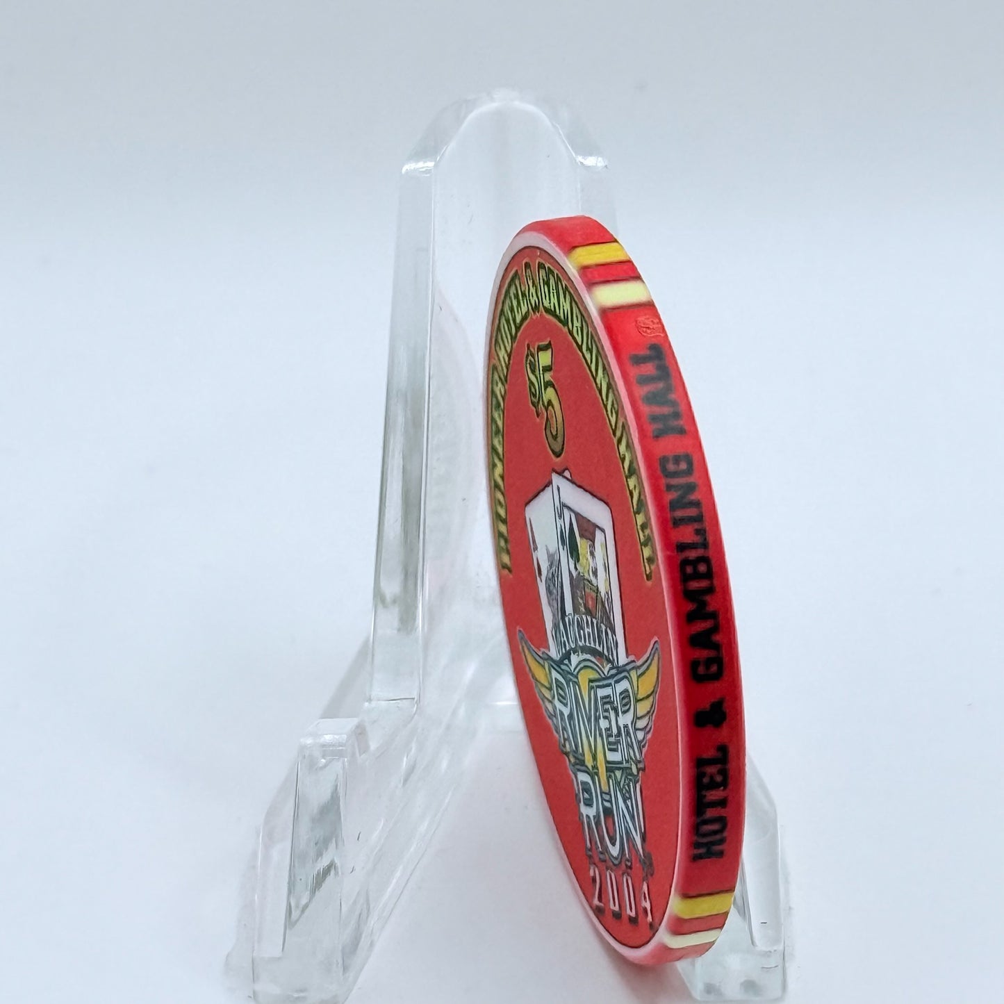 Pioneer Hotel & Gaming Hall Laughlin Nevada 2004 'River Run' LE $5 Casino Chip E3245