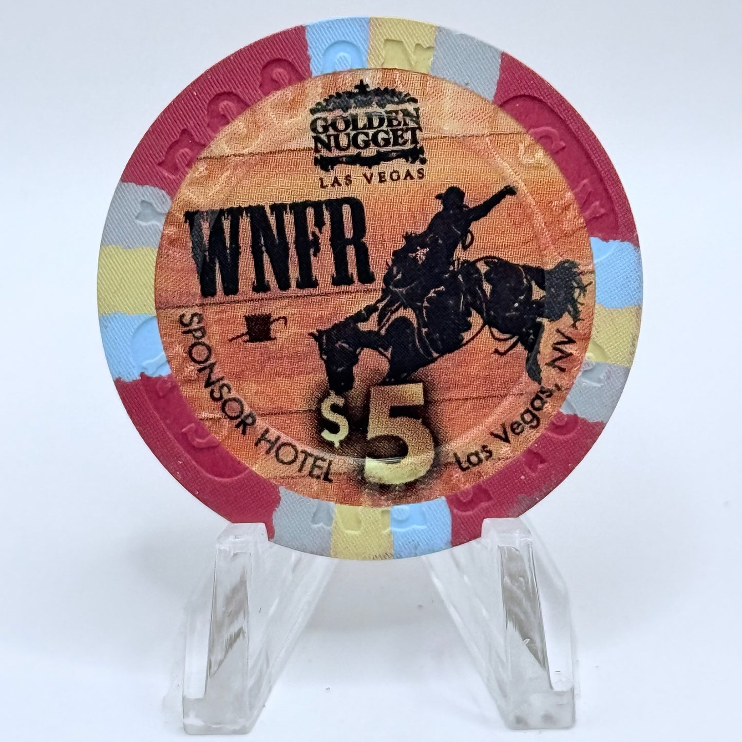 Golden Nugget Las Vegas Nevada 2015 'WNFR' LE $5 Casino Chip D2072
