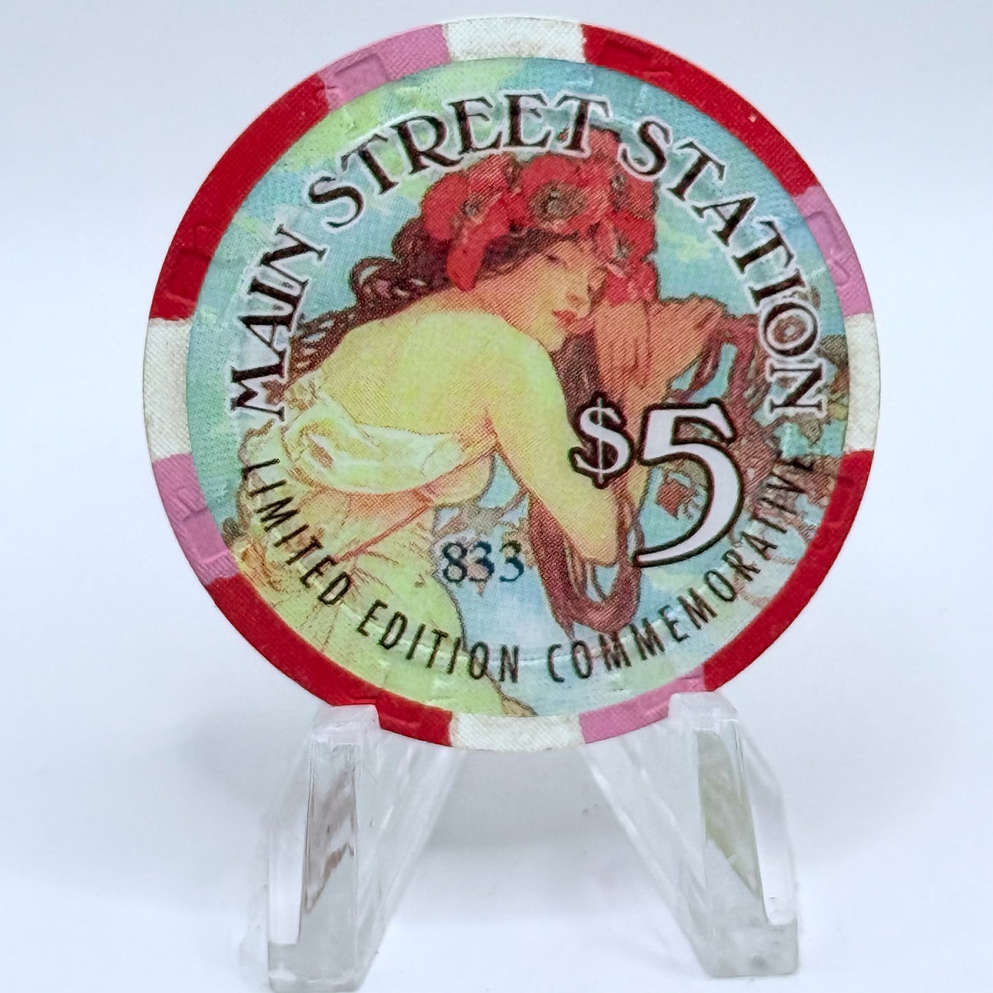 Main Street Station Las Vegas Nevada 1997 'Summer - Women For All Seasons' LE $5 Casino Chip N8726