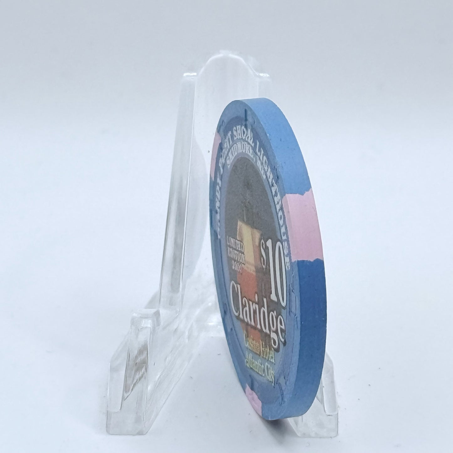 Claridge Atlantic City New Jersey 2000 'Sandy Point Shoal Lighthouse' LE $10 Casino Chip