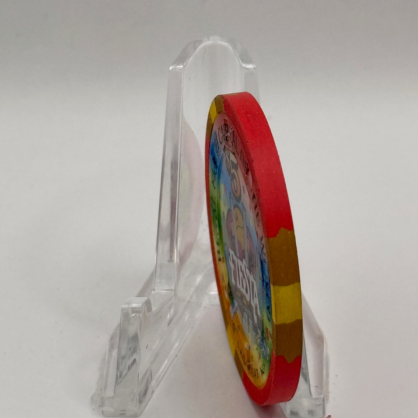 Fiesta Rancho N. Las Vegas Nevada 1998 'Happy Groundhog Day' LE $5 Casino Chip N9648